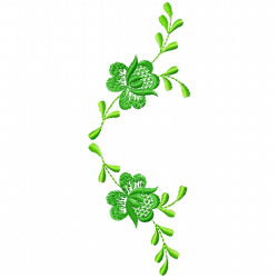 Flowers And Tree Embroidery Design 10